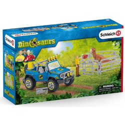 Schleich Dinosaurs 4X4 Όχημα & Κάγκελα Περίφραξης Δεινοσαύρων 41464