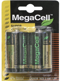 MegaCell Super Alkaline D 20τμχ