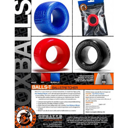Oxballs Balls-T Ballstretcher Ελαστικό Δαχτυλίδι Όρχεων Σιλικόνης 3cm Κόκκινο
