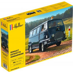 Heller Renault Estafette Gendarmerie New Mould Συναρμολογούμενο Πλαστικό Μοντέλο Αυτοκίνητου 1:24