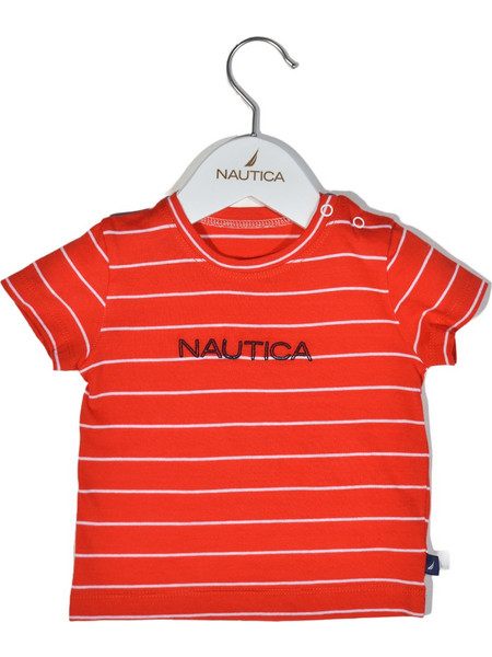 T-Shirt Jersey Organic Design 16 Κόκκινο Ριγέ 68cm 3-6 μηνών