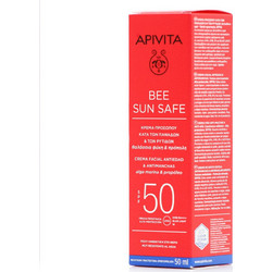 Apivita Bee Sun Safe Anti-Spot & Anti-Age Defense Αντηλιακή Κρέμα Προσώπου Αντιγηραντική Κατά των Πανάδων SPF50 50ml
