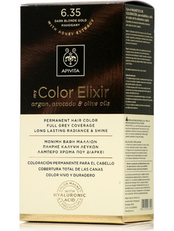 Apivita My Color Elixir 6.35 Ξανθό Σκούρο Μελί Μαονί Μόνιμη Βαφή Μαλλιών Χωρίς Αμμωνία 50ml