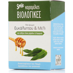 Am Health Smile Καραμέλες για Βήχα & Ερεθισμένο Λαιμό Ευκάλυπτος & Μέλι 15τμχ