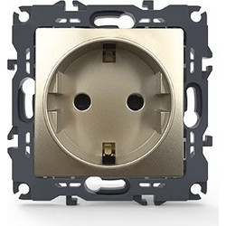Acaelec Prime Πρίζα Σούκο Ασφαλείας Ματ Σαμπανιζέ (1000116004)