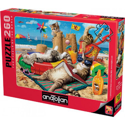 Puzzle Anatolian Γάτες στην παραλία 260 Κομμάτια