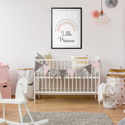 ΠΑΙΔΙΚΗ ΑΦΙΣΑ LITTLE PRINCESS 48283 (PVC/PLEXIGLASS ΜΑΥΡΗ ΚΟΡΝΙΖΑ ΜΕ ΠΛΑΙΣΙΟ) 30x40cm