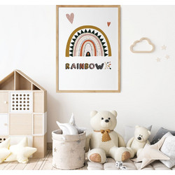 ΠΑΙΔΙΚΗ ΑΦΙΣΑ RAINBOW 3 48288 (PVC/PLEXIGLASS ΧΡΩΜΑ ΦΥΣΙΚΟΥ ΞΥΛΟΥ) 40x60cm