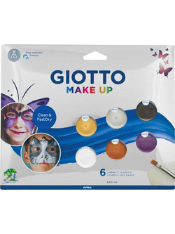 Σετ Make Up Face Paint Σκιές σε Μεταλλικά Χρώματα Giotto 6τεμ