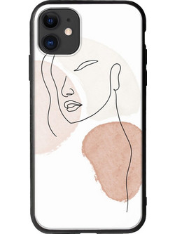 Θήκη Girl Look iPhone 11 Groove TPU (Tempered Glass και TPU)