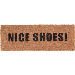 Πατάκι Εισόδου Nice Shoes PT3630BK 75x26cm Brown-Black Present Time 26X75