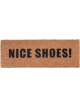 Πατάκι Εισόδου Nice Shoes PT3630BK 75x26cm Brown-Black Present Time 26X75