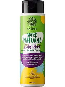 Garden Super Natural Oily Hair Σαμπουάν Κερατίνης για Επανόρθωση για Λιπαρά Μαλλιά 250ml