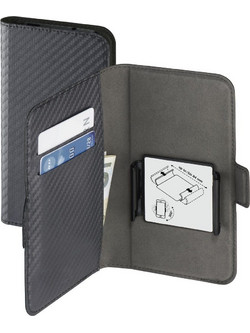Smart Move - Carbon Booklet Case, size XL (4.7 - 5.1) grey
