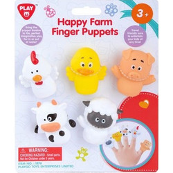 Playgo Ζωάκια Happy Finger Puppets Ζώα Φάρμας (1880)
