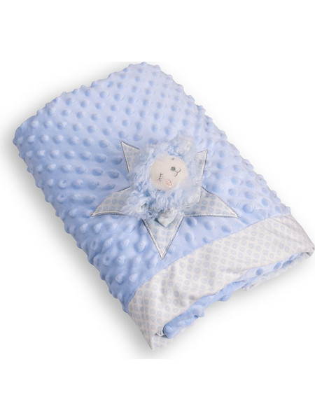 Silk Fashion WL502W Κουβέρτα Αγκαλιάς Fleece 75x100 Γαλάζια