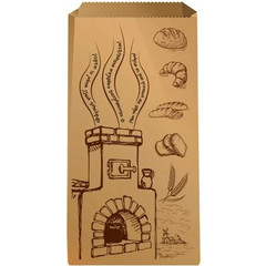 Χαρτοσακούλα Κράφτ Φούρνος 12,5x26cm 10kg