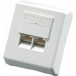 Πρίζα επιτοιχία CAT6 STP 2XRJ 45 (25.99.8392-20) - Λευκό 25.99.8392-20