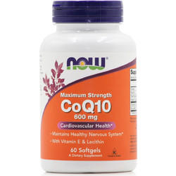 Now Foods CoQ10 600mg 60 Μαλακές Κάψουλες