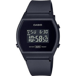 Casio Ψηφιακό Γυναικείο Ρολόι Χρονογράφος με Μαύρο Καουτσούκ Λουράκι LW-204-1B
