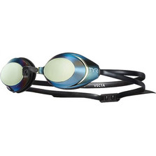 TYR Vecta Racing Mirrored Adult Γυαλάκια Κολύμβησης Ενηλίκων Μαύρα Ασημί