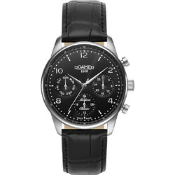 Roamer Ανδρικό Ρολόι με Μαύρο Δερμάτινο Λουράκι 509902415402