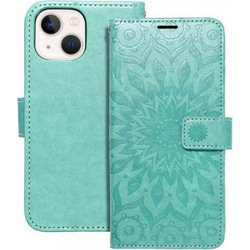 Θήκη κινητού Forcell Mezzo Book for iPhone 13 Mini Mandala Green