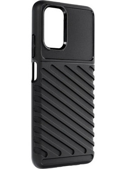 Forcell Thunder Θήκη Σιλικόνης Ενισχυμένη για Xiaomi Redmi Note 11 4G (Qualcomm) / Redmi Note 11S 4G - Μαύρο