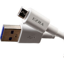 Ezra Regular USB 2.0 to micro USB Cable Λευκό 1m (DC72)
