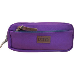 Polo Canvas Κασετίνα με 2 Θήκες Μωβ 937257-13