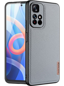 Dux Ducis Fino case cover covered with nylon material Poco M4 Pro 5G blue