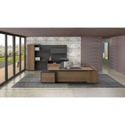 Woodwell Proline Γωνιακό Επαγγελματικό Γραφείο Ξύλινο 220x200x76cm ΕΟ964,L