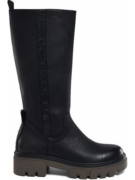 REPLAY WOMENS BLACK BOOTS