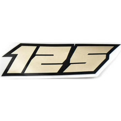 ΑΥΤΟΚΟΛΛΗΤΟ ''LOGO 125'' ΓΙΑ ΜΑΥΡΟ BENELLI TNT 125 17'-22' ΓΝΗΣΙΟ
