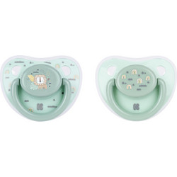 KikkaBoo Ορθοδοντικές Πιπίλες Σιλικόνης 0-6m Savanna Mint 2τμχ