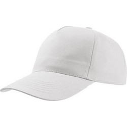 Atlantis Start Five 852 Πεντάφυλλο Καπέλο Τζόκεϊ 100% Βαμβάκι Twill 160gsm WHITE