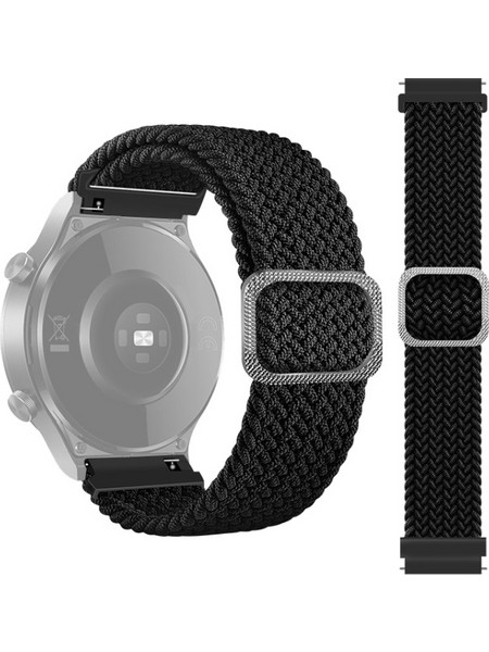 Λουράκι Nylon Braided Galaxy Watch 4 - 4 Classic - Black