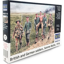 MASTER BOX LTD British & German Soldiers Somme Battle 1916 Συναρμολογούμενη Πλαστική Φιγούρα Μοντελισμού 1:35