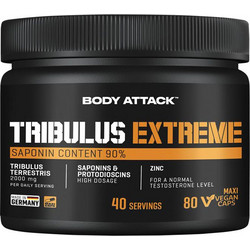Body Attack Tribulus Extreme 80 Κάψουλες
