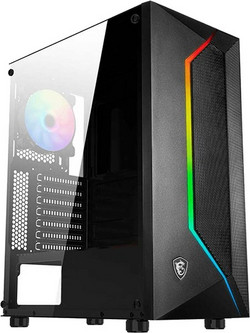 MSI MAG Vampiric 100R Glass Window Gaming Midi Tower Κουτί Υπολογιστή με Πλαϊνό Παράθυρο