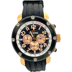 TW Steel Grandeur Tech Rose-Black Ανδρικό Ρολόι Χρονογράφος με Μαύρο Καουτσούκ Λουράκι TW90 TW Steel Grandeur Tech Rose-Black Ανδρικό Ρολόι Χρονογράφος με Μαύρο Καουτσούκ Λουράκι TW90