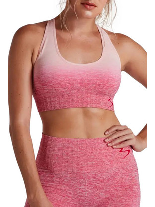 Beachbody Ombre Bra II Αθλητικό Μπουστάκι με Μέτρια Στήριξη Ροζ 122338-459
