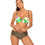 Marko Bikini Set με Ενίσχυση Floral Πολύχρωμο Χακί M-636