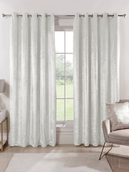Γαρύφαλλο Κουρτίνα με Τρουκς 290x280 Luxury Velour Ανοιχτό Γκρι