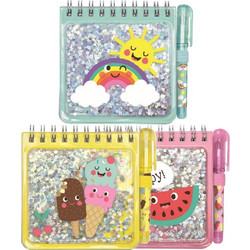 Moses Be Happy Funny Glitter Note Set - Σημειωματάριο μικρό με Στυλό Διάφορα Χρώματα Μ26237