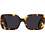 De-Sunglasses L.M. Tortoise Γυναικεία Γυαλιά Ηλίου Ορθογώνια Κοκάλινα Ταρταρούγα με Μαύρο Polarized Φακό