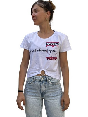 Paco 13421 Crop top λευκό