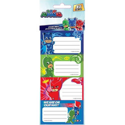 ΕΤΙΚΕΤΕΣ ΣΧΟΛΙΚΕΣ PJ MASKS (20 τμχ) (484270)