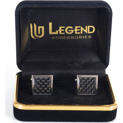 Legend - LGD-DK-100 - Silver - Μανικετόκουμπα - black
