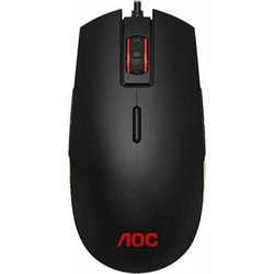 AOC GM500 Ενσύρματο Gaming Ποντίκι RGB 5000 DPI Black